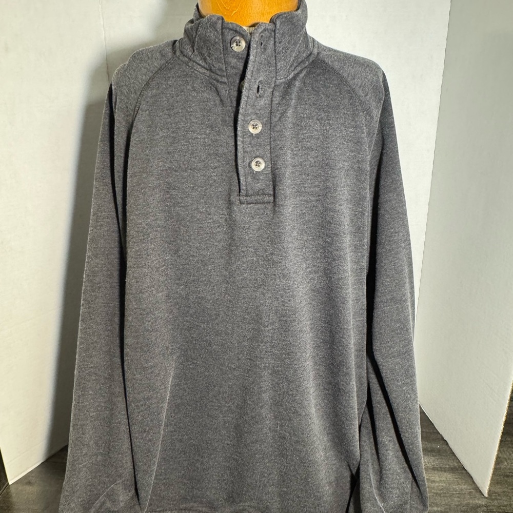 Copper & Oak Gray Button-Up Pullover